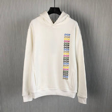 DIOR PRINTED RELAXED FIT COTTON WHITE HOODIE - Z020