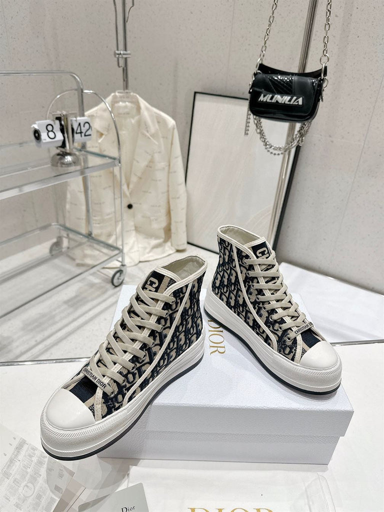 DIOR WALKNDIOR PLATFORM HIGH-TOP SNEAKER - I081