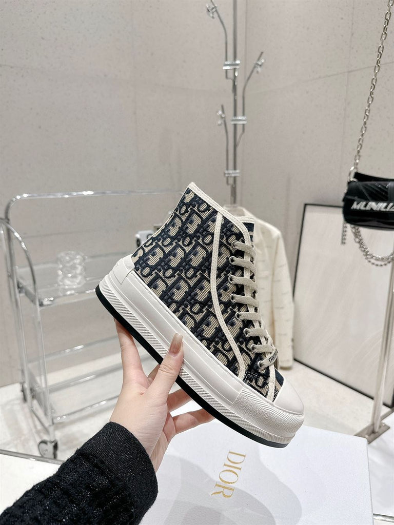 DIOR WALKNDIOR PLATFORM HIGH-TOP SNEAKER - I081