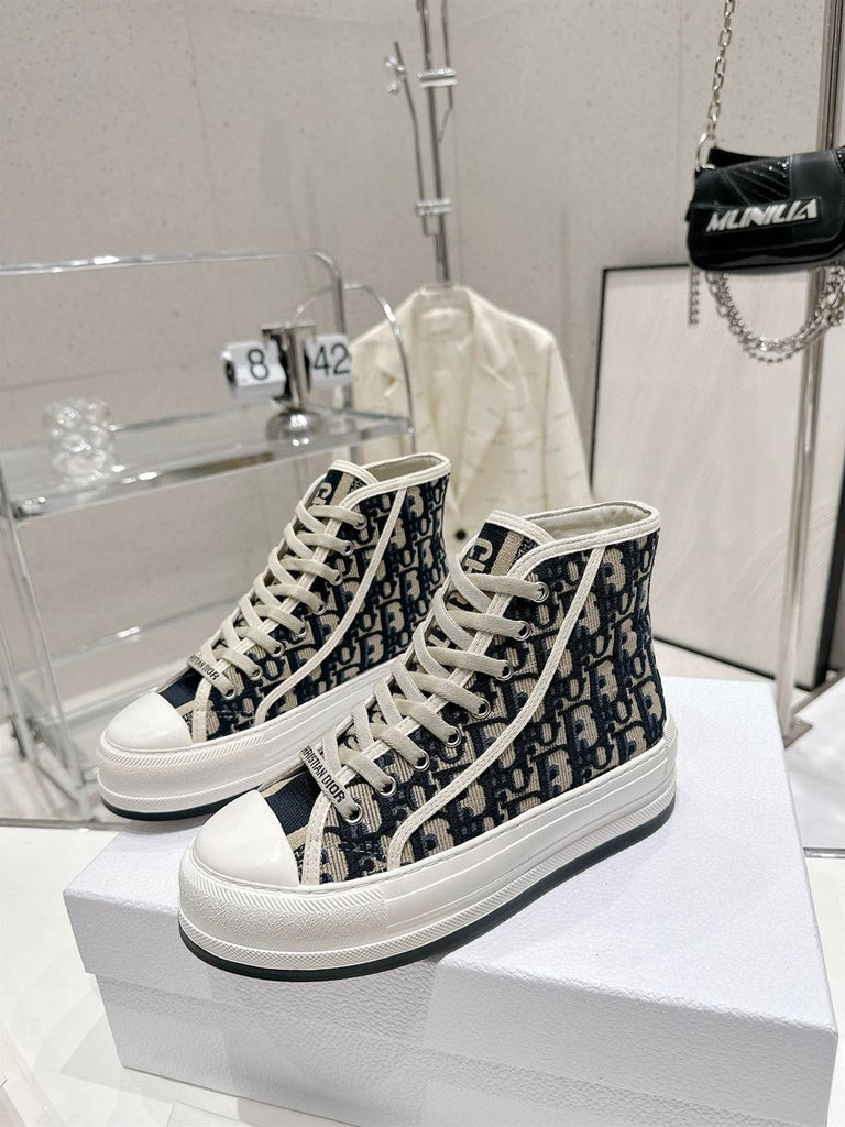 DIOR WALKNDIOR PLATFORM HIGH-TOP SNEAKER - I081