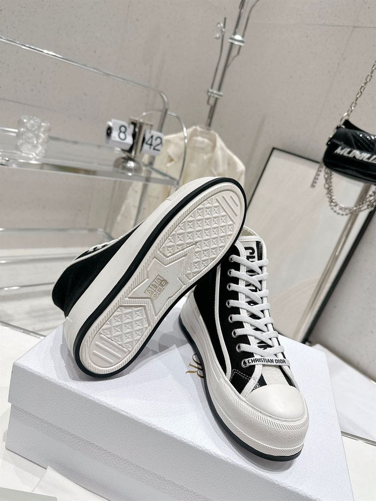 DIOR WALKNDIOR PLATFORM HIGH-TOP SNEAKER - I083