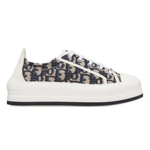 DIOR WALKNDIOR PLATFORM SNEAKER DEEP BLUE DIOR OBLIQUE EMBROIDERED COTTON - I097