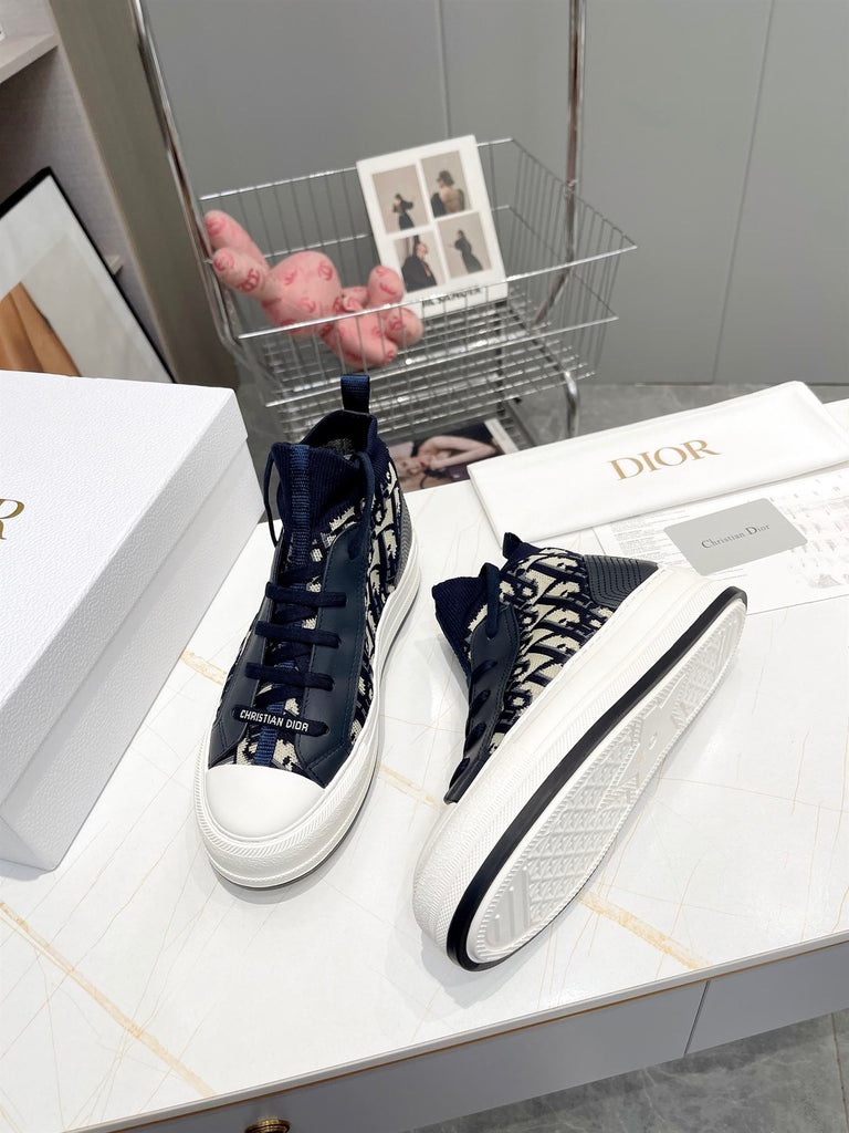 DIOR WALKNDIOR PLATFORM SNEAKER DEEP BLUE - I082