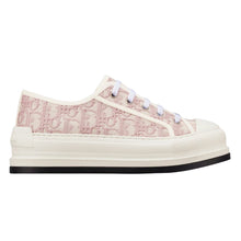 DIOR WALKNDIOR PLATFORM SNEAKER NUDE DIOR OBLIQUE EMBROIDERED COTTON - I101