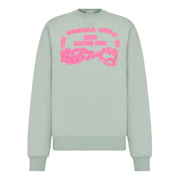 DIOR X CACTUS JACK SWEATSHIRT GREEN - Z016