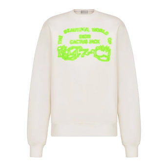 DIOR X CACTUS JACK SWEATSHIRT WHITE - Z018