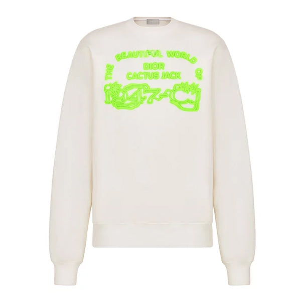 DIOR X CACTUS JACK SWEATSHIRT WHITE - Z018