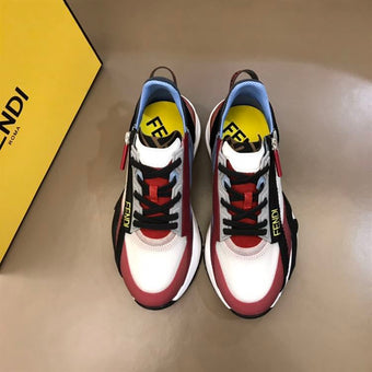 FENDI FLOW MULTICOLOUR NYLON LOW-TOPS - F019