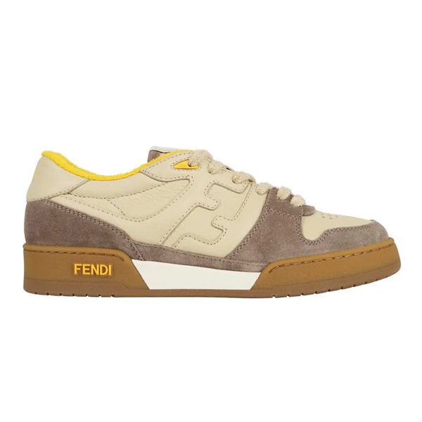 FENDI MATCH LOW-TOPS BEIGE GUM YELLOW - F009