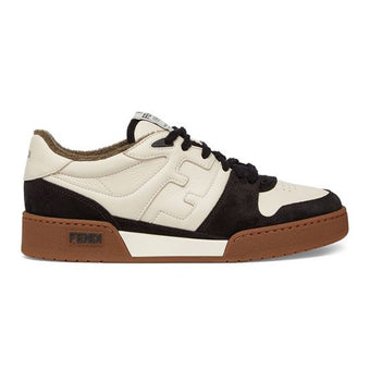 FENDI MATCH LOW-TOPS IN BLACK SUEDE - F011