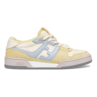 FENDI MATCH LOW-TOPS YELLOW SUEDE - F013