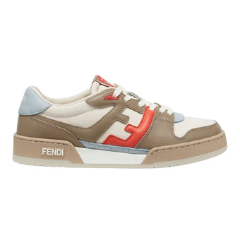 FENDI MATCH MULTICOLOR LEATHER LOW-TOPS SNEAKER - F003