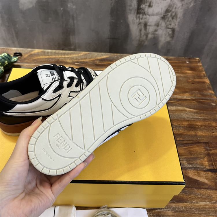 FENDI MATCH SNEAKERS BLACK WHITE - F007