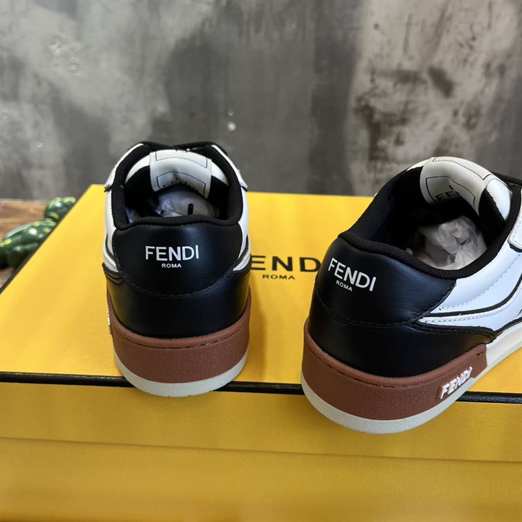 FENDI MATCH SNEAKERS BLACK WHITE - F007