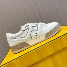 FENDI MATCH SNEAKERS WHITE LEATHER LOW-TOPS - F004