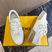 FENDI MATCH SNEAKERS WHITE LEATHER LOW-TOPS - F004