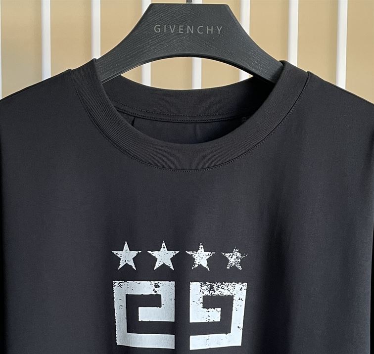 GIVENCHY 4G STARS SLIM FIT T-SHIRT IN COTTON - K009