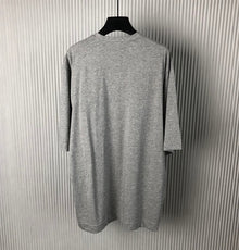 GIVENCHY 4G T-SHIRT IN COTTON LIGHT GREY MELANGE - K003