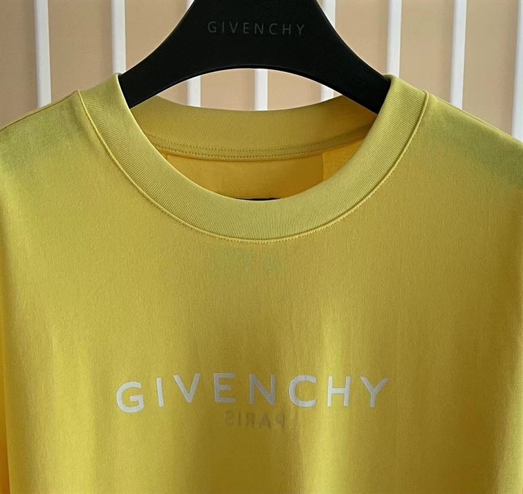 GIVENCHY ARCHETYPE SLIM FIT T-SHIRT IN COTTON SUNFLOWER - K005