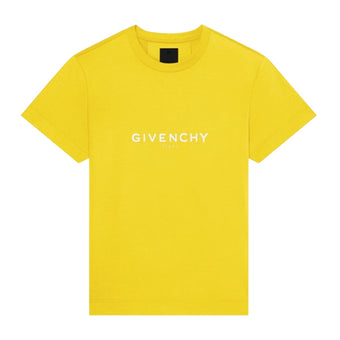 GIVENCHY ARCHETYPE SLIM FIT T-SHIRT IN COTTON SUNFLOWER - K005