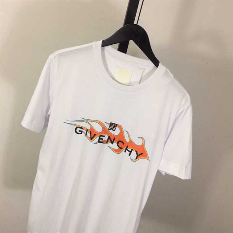 GIVENCHY FLAMES PRINTED T-SHIRT IN COTTON - K028