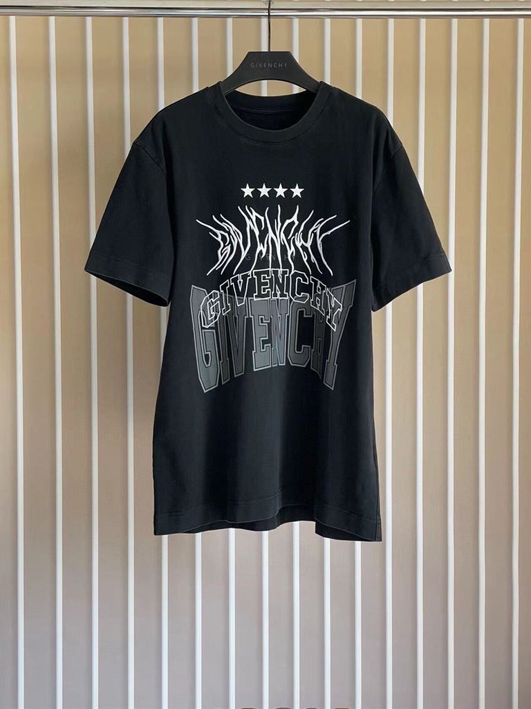 GIVENCHY GRAPHIC PRINTED LAYERED T-SHIRT - K032