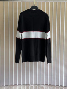 GIVENCHY LOGO-INTARSIA WOOL SWEATER BLACK - AD003