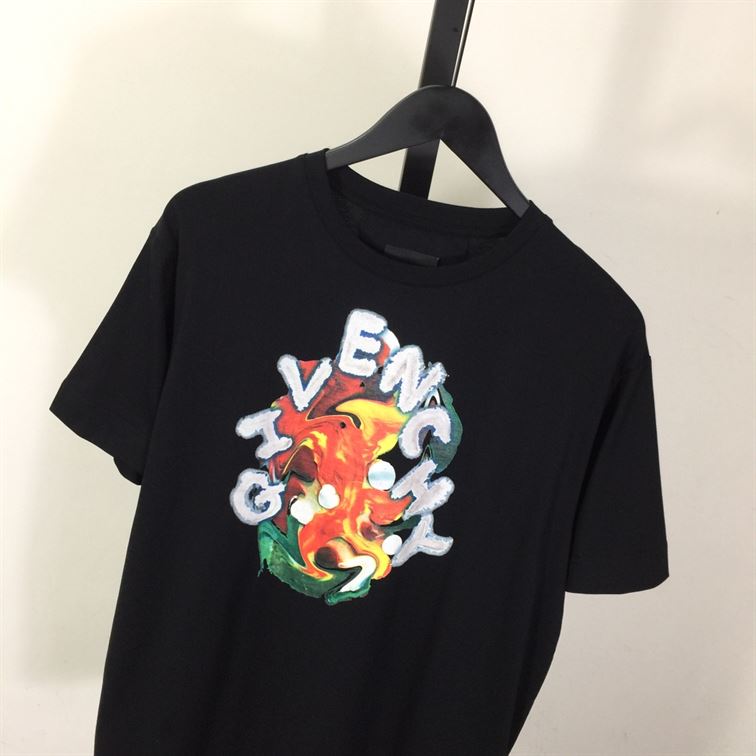 GIVENCHY PSYCHEDELIC OVERSIZED T-SHIRT IN COTTON - K004