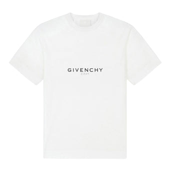 GIVENCHY REVERSE SLIM T-SHIRT IN COTTON WHITE - K008