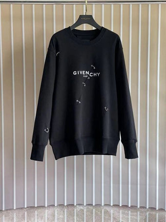 GIVENCHY RING EYELET LOGO SWEATSHIRT - AD004