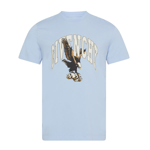 GIVENCHY SLIM-FIT T-SHIRT WITH GIVENCHY EAGLE PRINT - K034