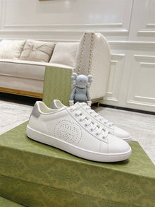 GUCCI ACE PERFORATED INTERLOCKING G WHITE - G159