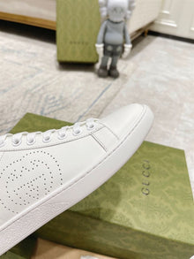 GUCCI ACE PERFORATED INTERLOCKING G WHITE - G159