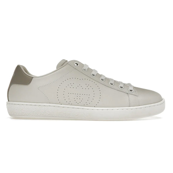 GUCCI ACE PERFORATED INTERLOCKING G WHITE - G159