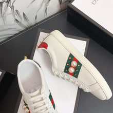 GUCCI ACE STUDDED WHITE SNEAKER - G142