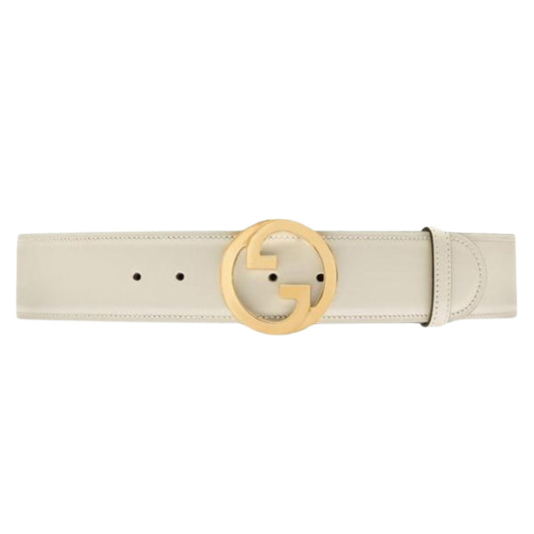 GUCCI BLONDIE BELT WHITE LEATHER - AB023