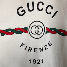 GUCCI COTTON 'GUCCI FIRENZE 1921' HOODED SWEATSHIRT - H033