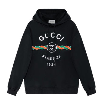 GUCCI COTTON 'GUCCI FIRENZE 1921' HOODED SWEATSHIRT - H036