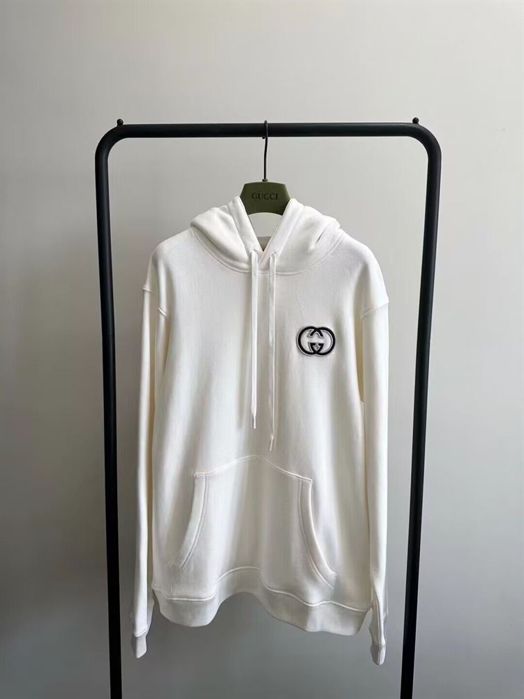 GUCCI COTTON JERSEY HOODED SWEATSHIRT - H016