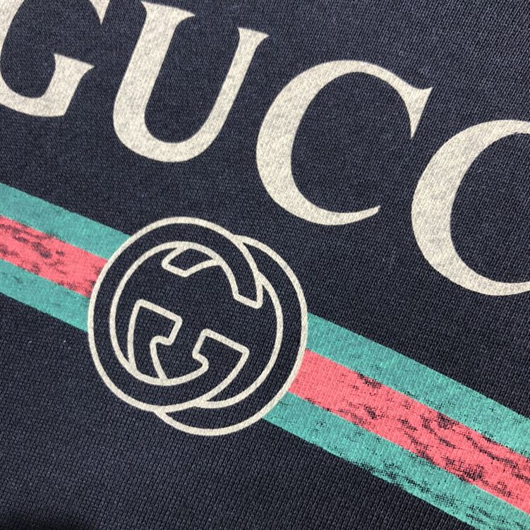 GUCCI COTTON JERSEY HOODED SWEATSHIRT - H028