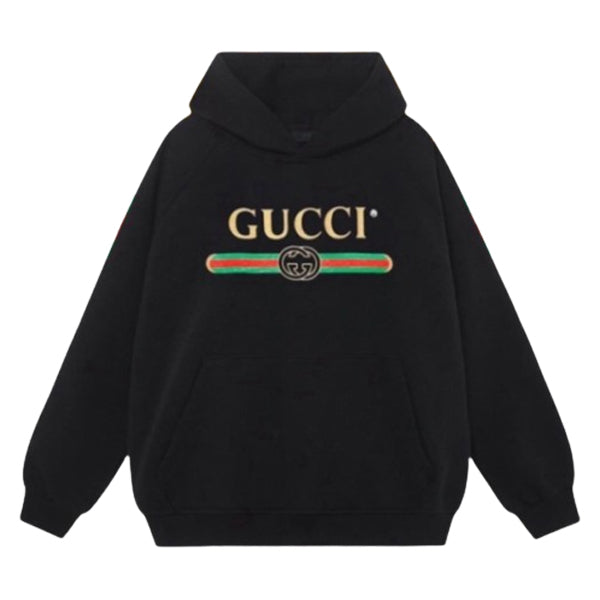 GUCCI COTTON JERSEY HOODED SWEATSHIRT - H028