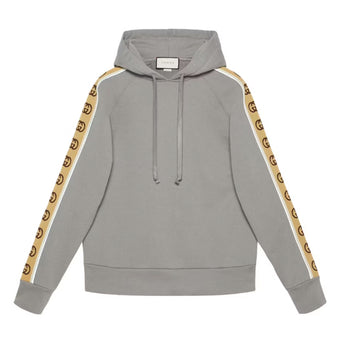 GUCCI COTTON JERSEY HOODED SWEATSHIRT - H032