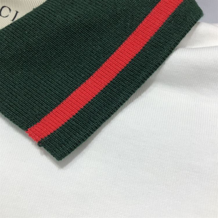 GUCCI COTTON JERSEY POLO WITH WEB - X054