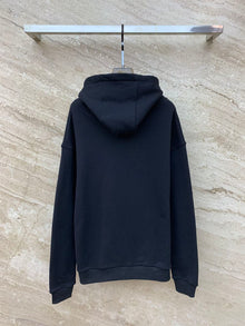 GUCCI COTTON JERSEY PRINTED HOODED SWEATSHIRT - H012