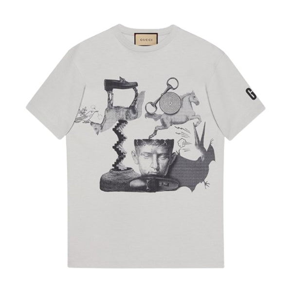 GUCCI COTTON JERSEY PRINTED T-SHIRT - X032