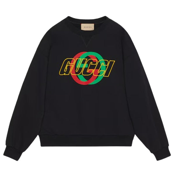 GUCCI COTTON JERSEY SWEATSHIRT WITH EMBROIDERY - H005