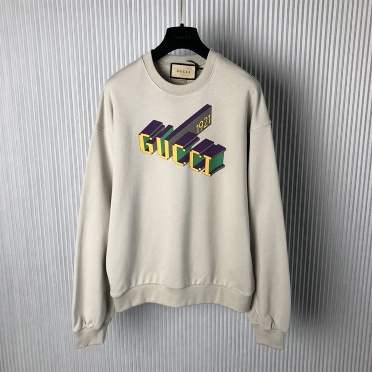 GUCCI COTTON JERSEY SWEATSHIRT WITH PRINT - H001