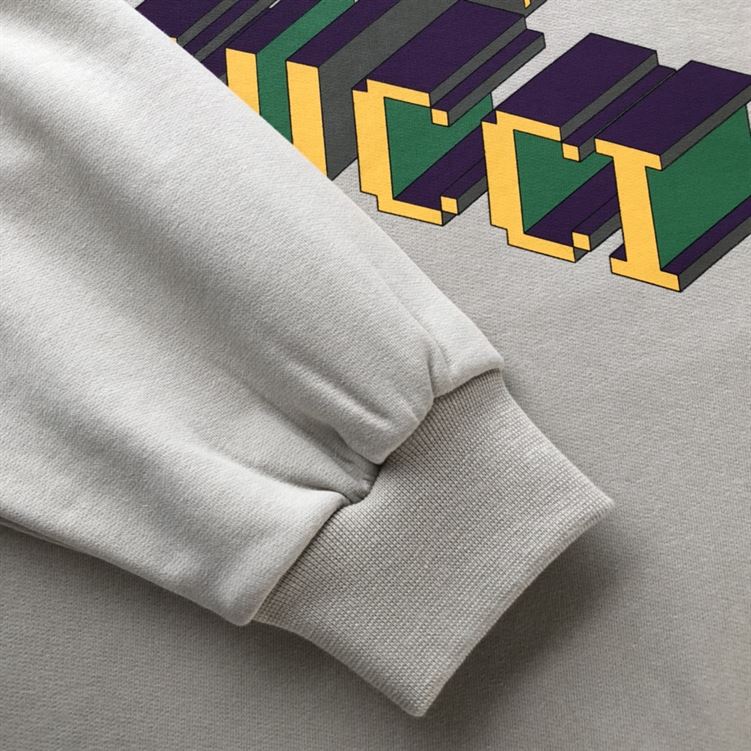 GUCCI COTTON JERSEY SWEATSHIRT WITH PRINT - H001