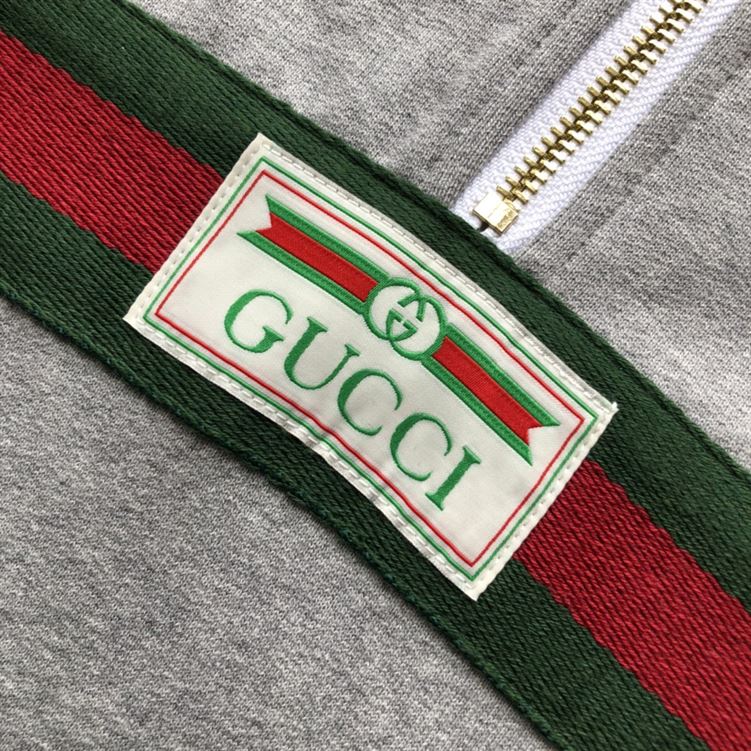 GUCCI COTTON JERSEY SWEATSHIRT WITH WEB - H004