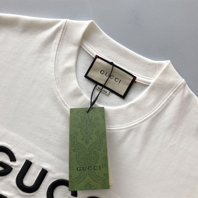 GUCCI COTTON JERSEY T-SHIRT WITH EMBROIDERY - X041